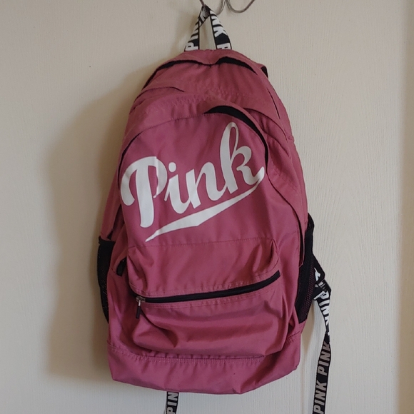 PINK Victoria's Secret Handbags - VS Pink Backpack with Logo